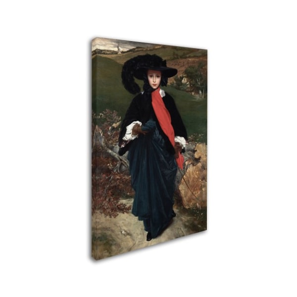 Edmund Leighton 'Portrait Of May Sartoris' Canvas Art,12x19